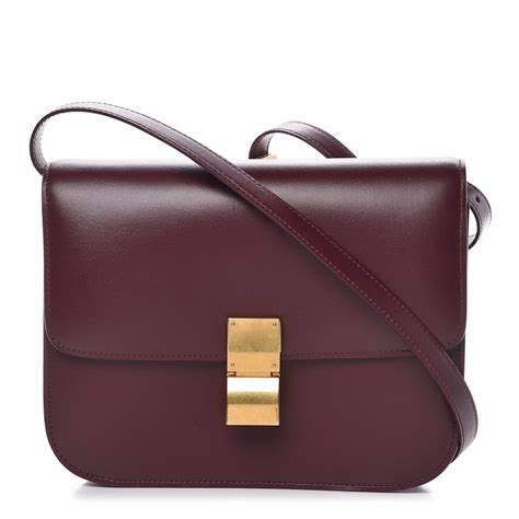 celine calfskin medium classic box bag|Medium Classic Bag in Box Calfskin .